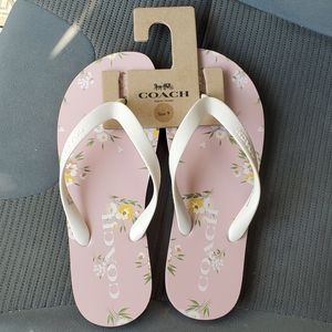 Coach flip flops